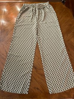 Like New SHEIN Geo Diamond Patterned Wide Leg Pants - Size Medium (6) (See Description!!)