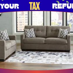 2 PC Sofa And Loveseat 