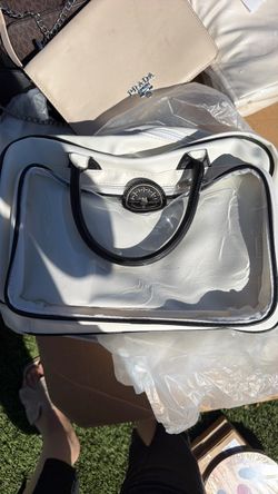 Clear Tote Bag with Black Trim
