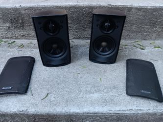 Boston stereo micro 120x mini Bookshelf speakers working good