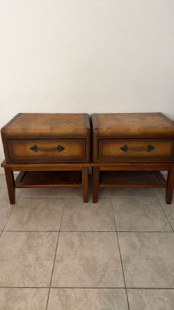Side tables, storage trunk