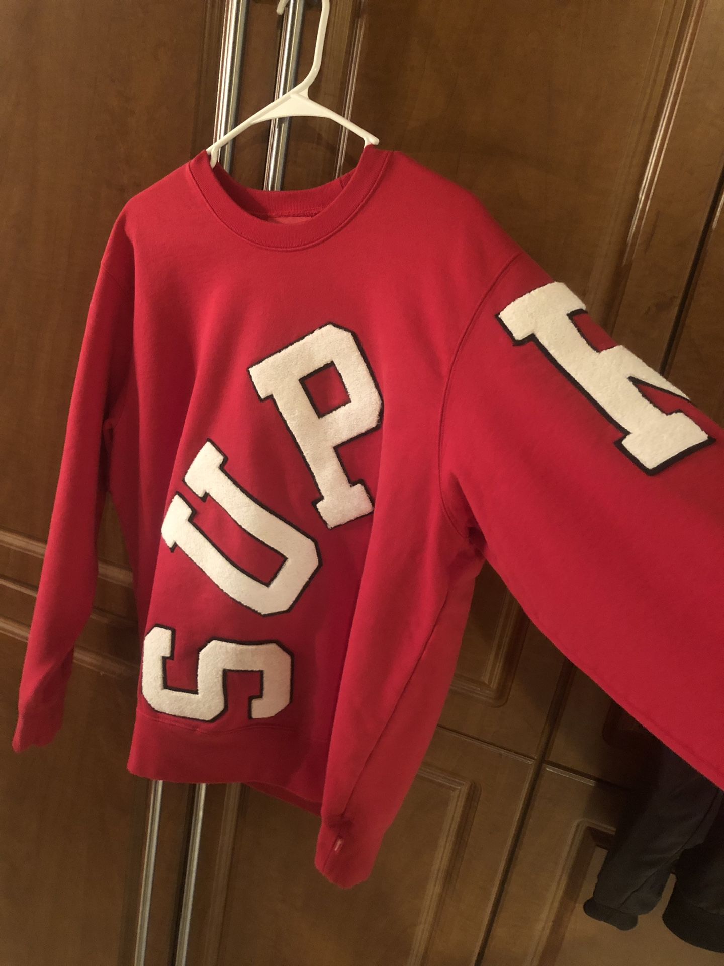 Apparel Supreme Big Arc Crewneck Red Supreme Ny Giants クルー