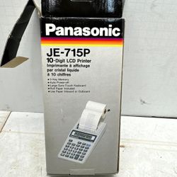 VINTAGE PANASONIC HANDHELD PRINTING CALCULATOR JE-715P #05.