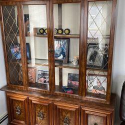 LARGE HARDWOOD HUTCH