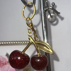 Cherry 🍒 Bag Charm Keychain 