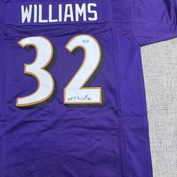 Marcus Williams Signed Autograph Custom Jersey - Beckett Coa - Baltimore Ravens