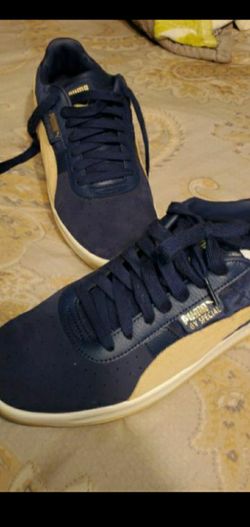 Fairly new suede pumas worn once 12.5