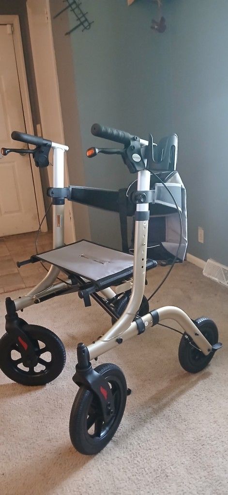 New All Terrain Upright Rollator Walker