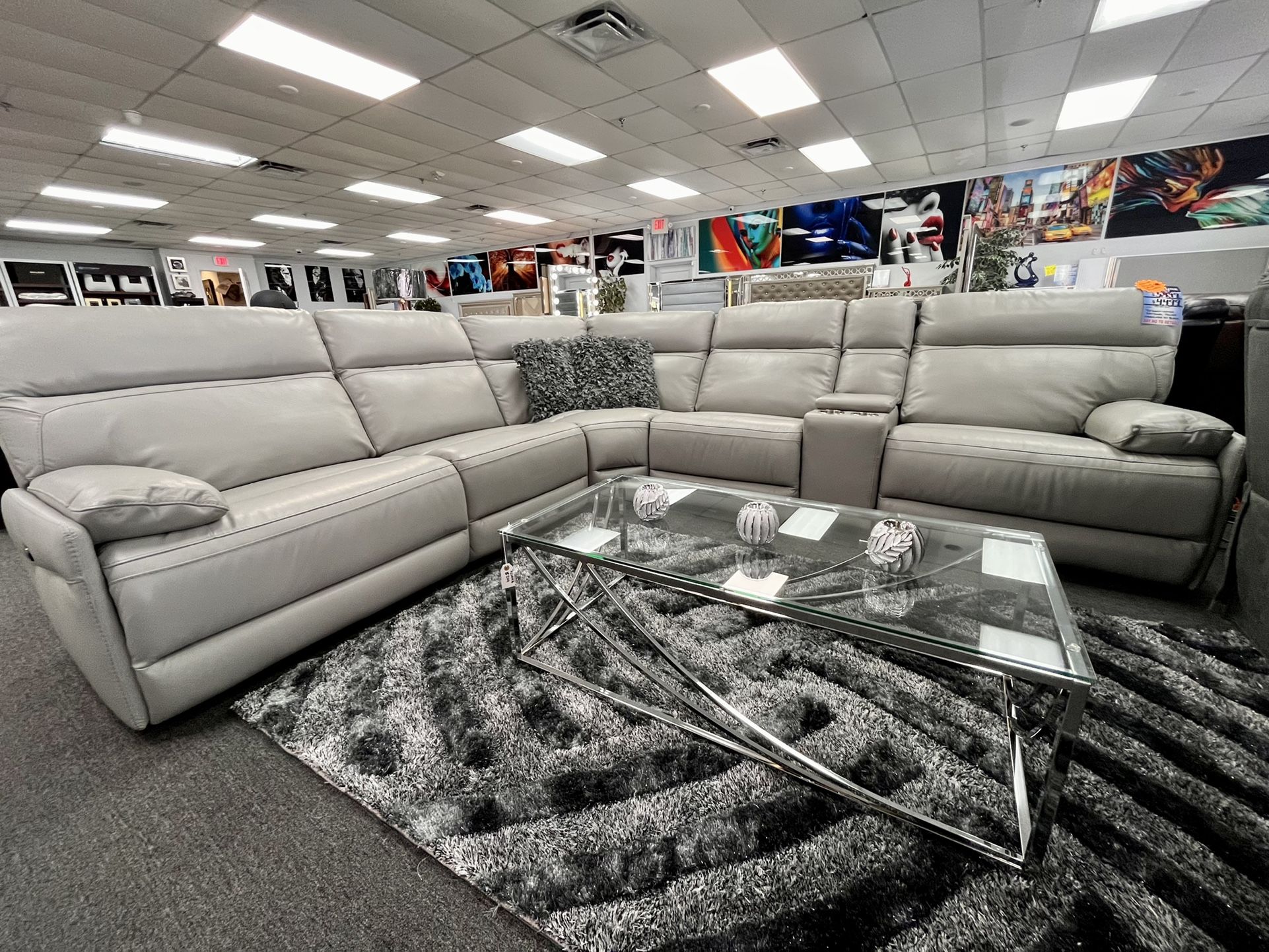 🧨ALL LEATHER SECTIONAL 4th OF JULY SALE $2999🧨