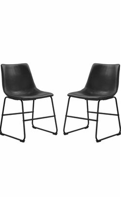 4 Black Walker Edison Dining Chairs