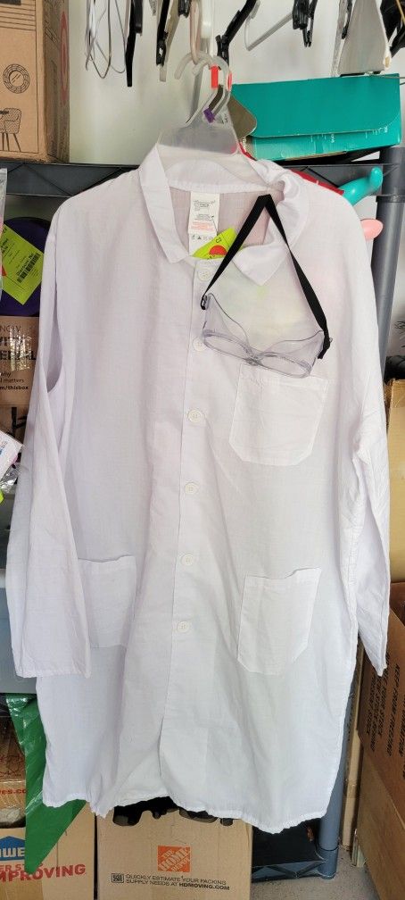 Scientist Lab Coat And Safety Googles