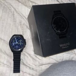 Samsung Galaxy Watch3 45mm Titanium Case with Stainless Steel Band Smartwatch...