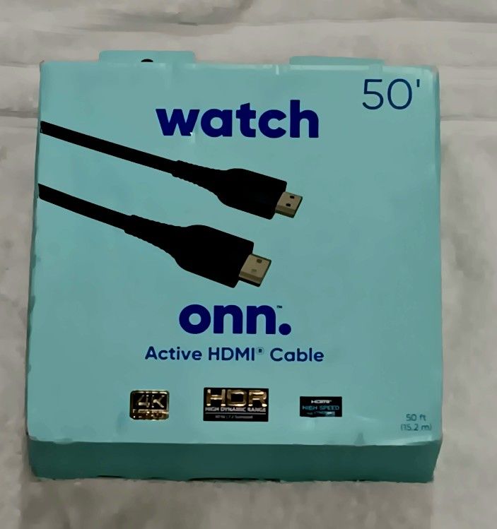 On 50ft HDMi High Speed 4k Cables