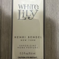 Henri Bendel WHITE LILY Vaporizing Home Perfume .3 oz SEALED in Box Discontinued