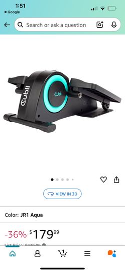 cubii under desk bike pedal