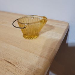 Vintage Depression Glass Ashtray Small