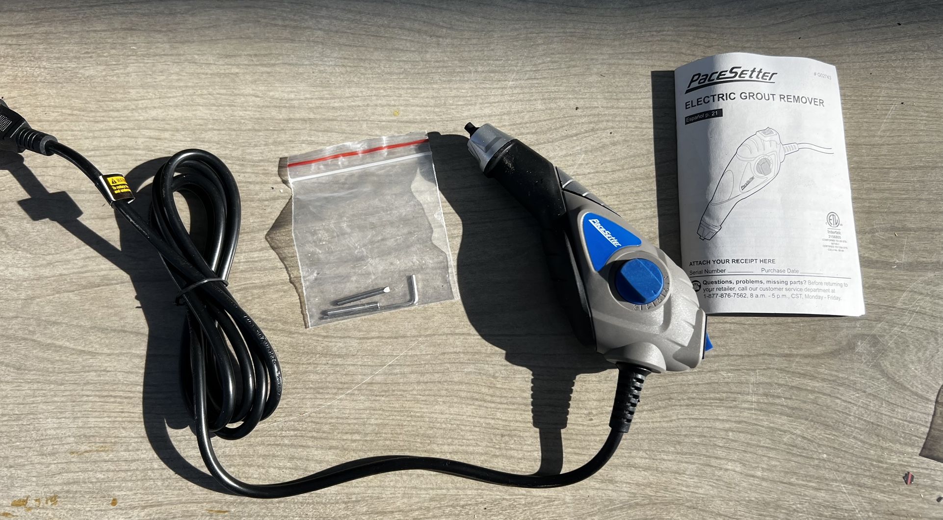Pacesetter Electric Grout Remover Tool, works great!