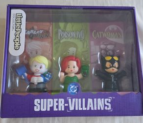 🔥 DC Super-Villains Collector Set – Harley Quinn, Poison Ivy & Catwoman – NEW –