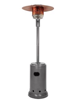 Amazon Basics 46,000 BTU Portable Outdoor Propane Patio Heater with Wheels, Commercial & Residential, Easy to Use, with Water Tank, Havana Bronze, 32.