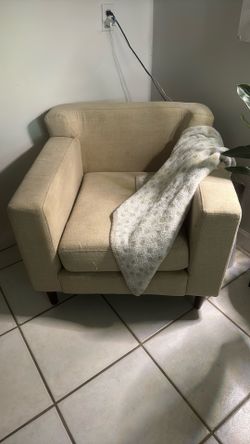 Beige Accent Chair