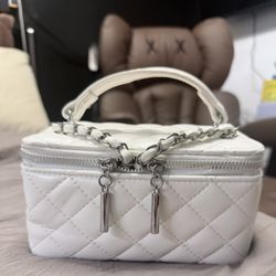 Mini White Vanity Purse