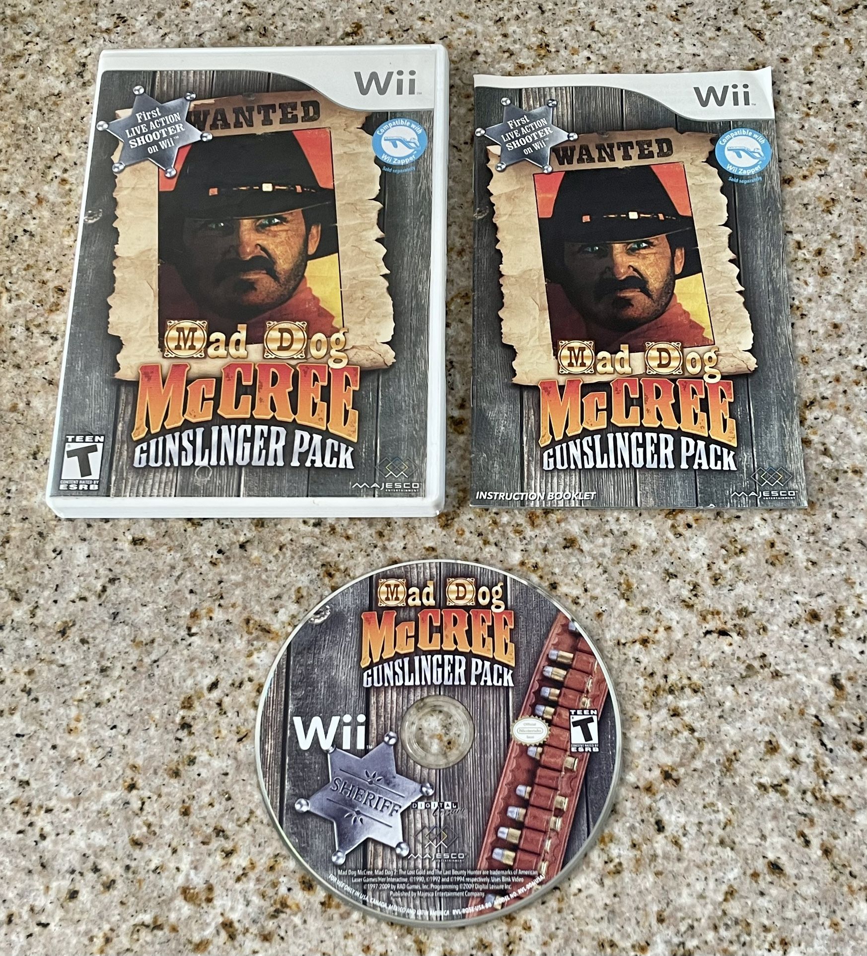 Mad Dog McCree: Gunslinger Pack - Nintendo Wii