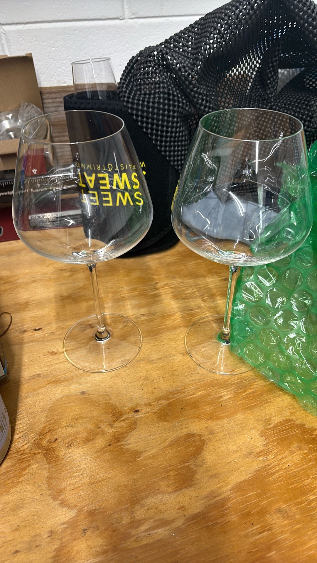 2 Big Wine Glasses