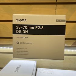 Sigma 28-70mm F2.8 