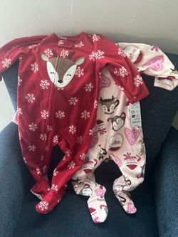 Carters Christmas Warm Onesies 