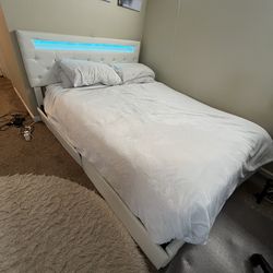 QUEEN Mattress and Bed Frame with Storage