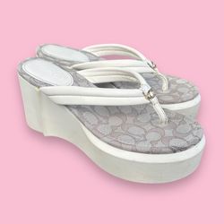 Coach Franki Platform Wedge Sandals Size Women’s 8