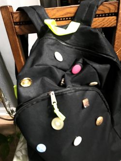 Custom button backpacks