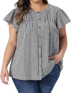 Women's Blouse (Black/White) New
