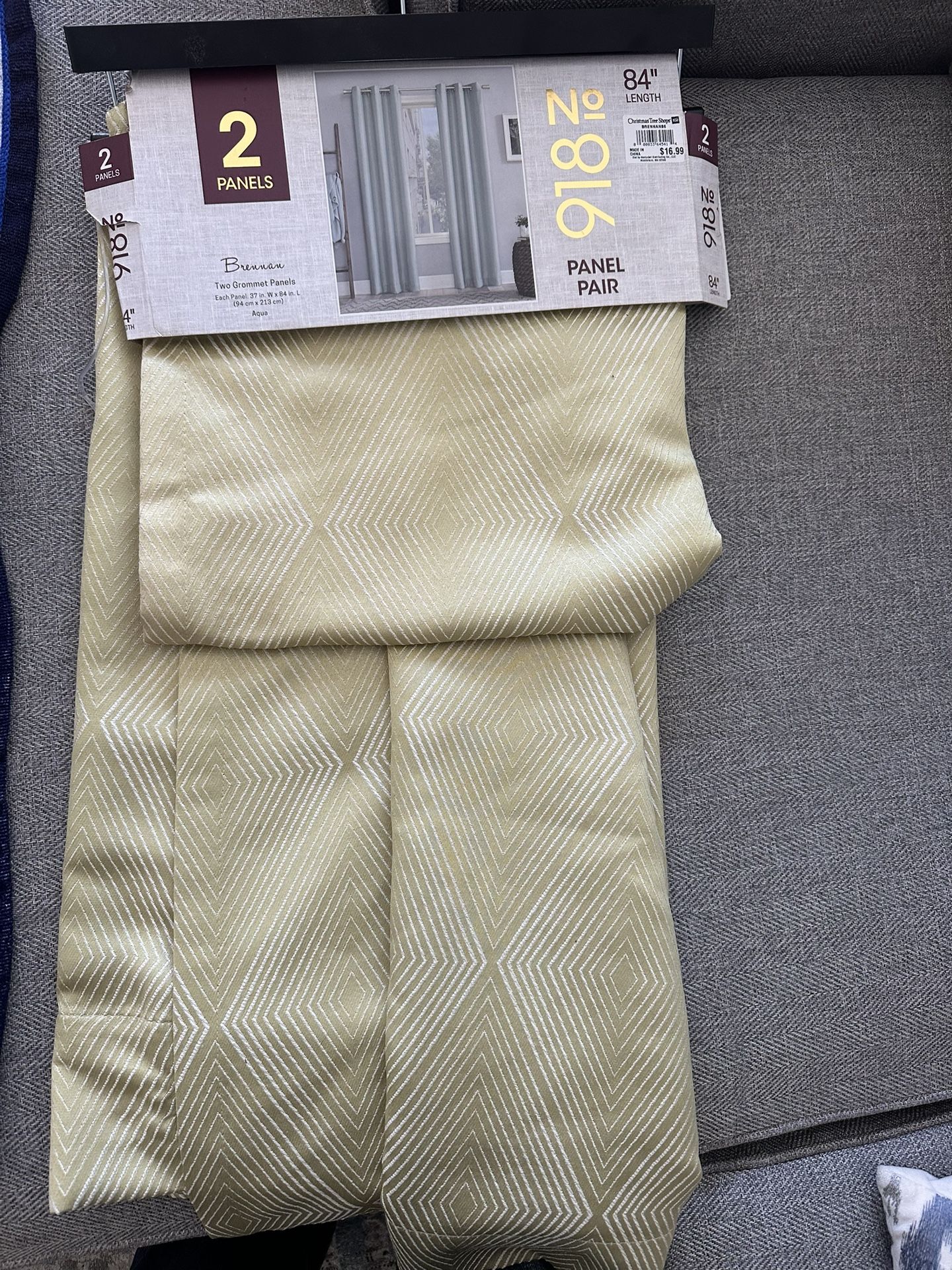 4 New Grommet Curtains Panels