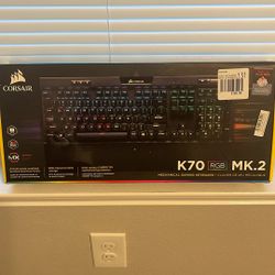 CORSAIR - K70 RGB PRO Full-size Wired Mechanical Cherry MX Speed Linear Switch Gaming Keyboard with PBT Double-Shot Keycaps - Black
