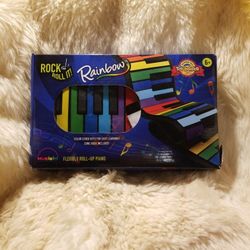 Rock & Roll It RAINBOW Roll Up Piano Keyboard 