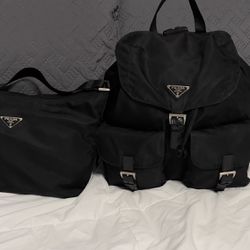 Prada Backpack  and Small Shoulder Bag Como