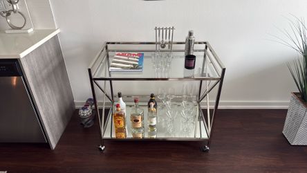 Chrome Bar Cart