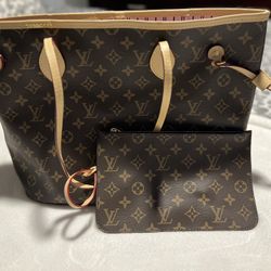 💗💗Brown With Pink Interior L.V. Neverfull💗💗