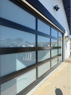 Modern Glass Garage Door