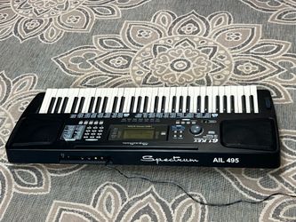 Spectrum Full Size AIL495 61 Key Electric Keyboard 100 Rythms 128 Tones