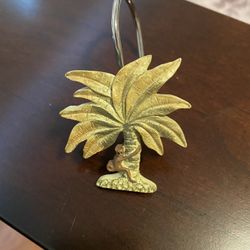 Palm Tree Shower Curtain Hooks