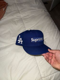Supreme MLB Teams Los Angeles Box Logo New Era 59Fifty Fitted Cap 8