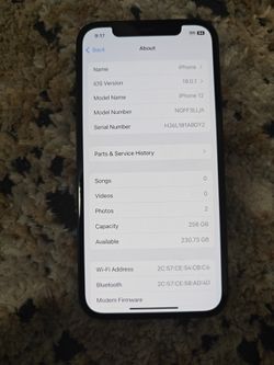 iPhone 12 Like New Condition 256GB Cricket Service Only $200  Firm Battery Health 100 