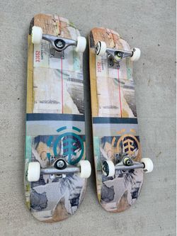 Element brand Skateboards (sizes 8.1 & 8.25)