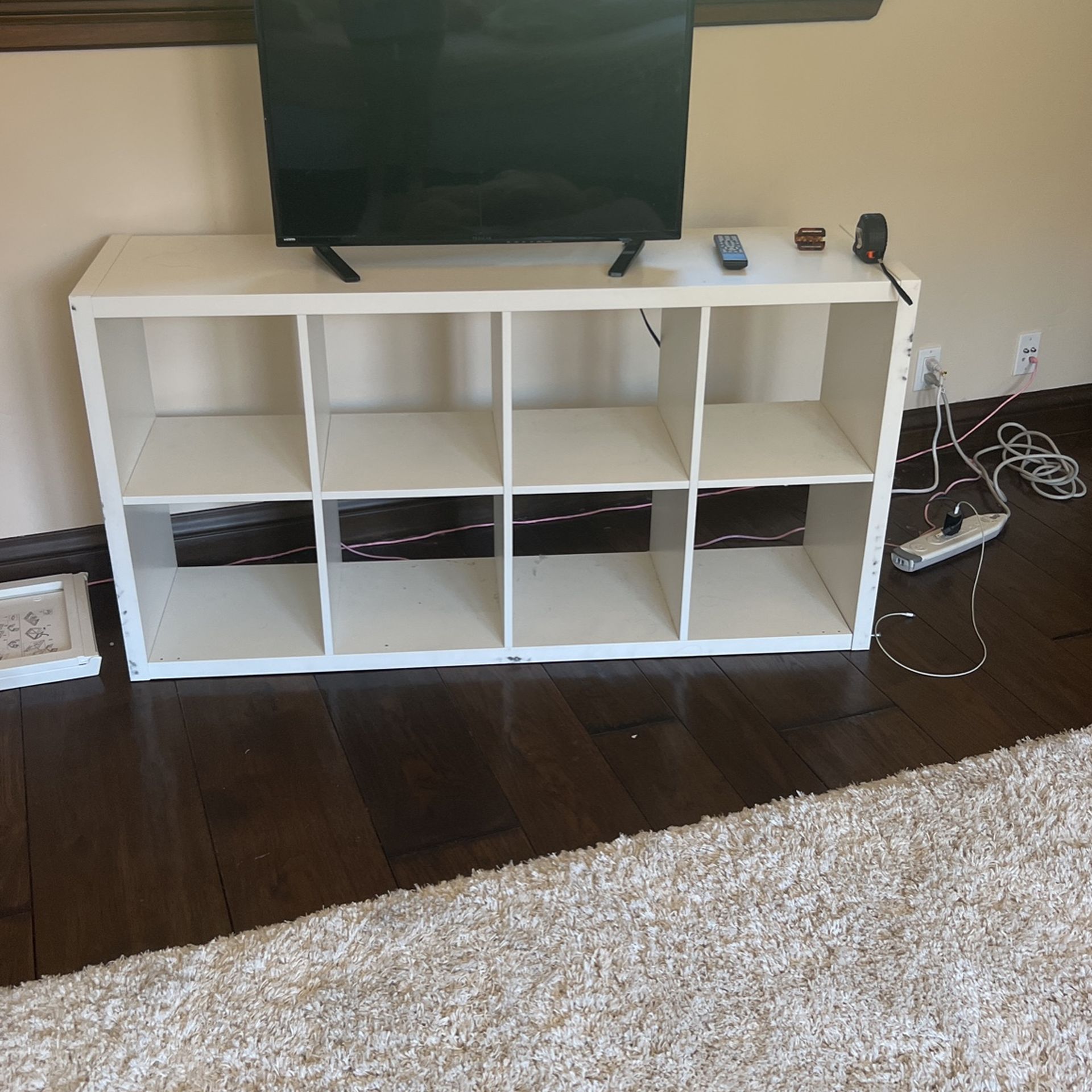 IKEA KALLAX cubical Storage Shelf Entertainment Center White for Sale
