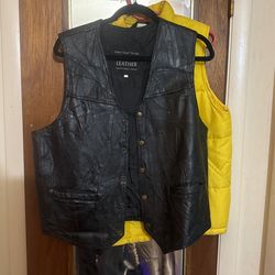 Leather vest
