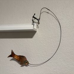 Fishing Steel and Copper Brutalist Art