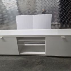 TV Media Console Modern Design with Storage. LED Light Option Available for $10.