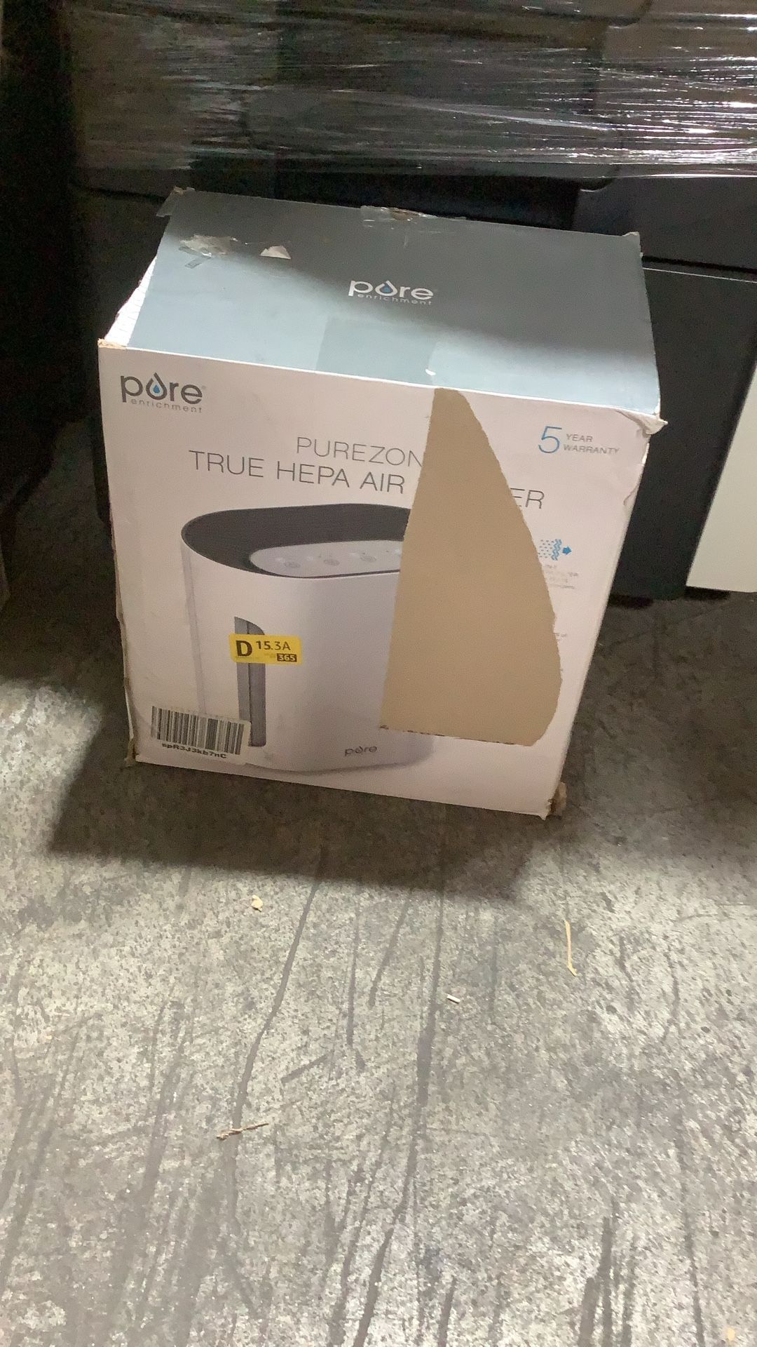 Pure Enrichment PureZone Air Purifier for Bedroom & Living Room 4 Stage Filtration & UV C Light H13 HEPA Filter Helps Remove Bacteria Pet Hair Dand